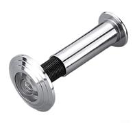 Adjustable Fire Door Peephole Viewer with Wide Angle Lens and Anti Theft Cover, Zinc Alloy Construction for Fire Door Security and Privacy Monitoring (A)