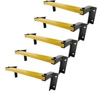 Adjustable Fire Escape Ladder 10 Steps - Heavy-Duty Window Well Egress Ladder with Non-Slip Rungs - Wall-Mounted Bracket Rungs - 295 kg Capacity for Indoor & Outdoor Emergency Climbing
