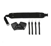 Adjustable Fishing Rod Fighting Belt Waist Rod Support Holder Black L
