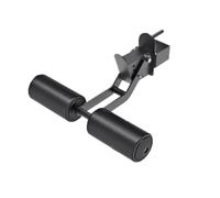 Adjustable Fitness Frame Squat Rack Attachment Leg Roller Support Clamp On Foam Roller Pair With Adjustments For Versatile Lower Body Movements , Black , size to 1