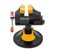 Adjustable Fixed Electric Small Table for Bench Vise 360 ° Rotatable Grinder Rotary Hand Drill Suction Cup Fixed Frame M Vise Clamp Stand with Glass