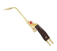 Adjustable Flame Propane Torch Head with Swirl Flame for HVAC Plumbing | Copper Ejector Design, Self Ignition, Tilt Valve, Precise Heat Control, Golden Finish, Suitable for Tubing Work
