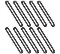 Adjustable Flat Connectors, 10 Pcs Metal Plates, Wood Connectors with Slot Hole, Flat Angle Connection Plates for Furniture Repair & DIY Projects - 110x19mm