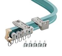 Adjustable Flexible Curtain Track System 1-6.5m Noise-Free Easy Install Wall/Ceiling Mount Smooth Otion for Curtains & Drapes Accessories Included