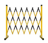 Adjustable Flexible Mobile Barrier Gate for Shopping Mall Closed, 2.5m - 6m Traffic Fence(Yellow,1.2m x 7m/3.9ft x 23ft)