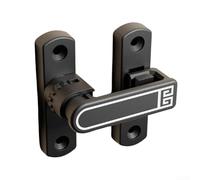 Adjustable Flip Latch Lock for Sliding & Swinging Doors and Gates, Designed for 90 Degree and 180 Degree Installation, Zinc Alloy Build for Enhanced Lock Security (Black+Luminous)