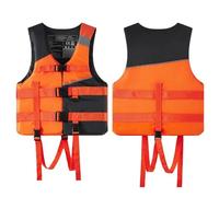 Adjustable Float Jacket with Zipper and Reflective Strips, Float Jacket for Water Sports Fishing Boating Swimming Kayaking(M)