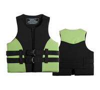 Adjustable Float Jacket with Zipper, Neoprene Float Jacket for Fishing Surfing Kayaking Boating Swimming Water Sports(Groen,L)
