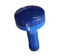 Adjustable Floating Dispenser for Pool Tablets with Vented Flow Design and Cap to Maintain Settings During Refill