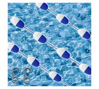 Adjustable Floating Pool Safety Divider - Anti-Wave Swim Lane Rope, Easy Install Safety Line for Inground Pools, 47M (154.20FT) Durable & Reliable
