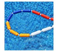 Adjustable Floating Pool Safety Divider Swim Lane Line Anti-Wave Safety Rope, 5-330ft Pool Rope With Floats, Lane Marker For Training, Racing, Competition, Inground Pools(Nylon,190ft/58m)