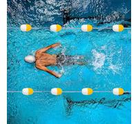 Adjustable Floating Safety Line for Pool 42ft/12.8m Swimming Lane Perfect for Training and Easy to Install Ideal for Pool Safety and Swim Practice