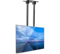 Adjustable Floating TV Stand & Ceiling Mount Bracket for 37-80 Inch TVs Space-Saving Entertainment Solut for Living Rooms & Bedrooms Modern Design