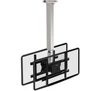 Adjustable Floating TV Stand & Full Mot Ceiling Mount Tilt & Swivel for Flat/Curved Sns Space-Saving Home Entertainment Solut Slish & Modern Design
