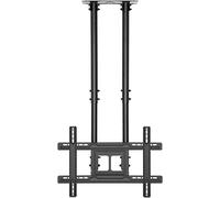 Adjustable Floating TV Stand Tilt Ceiling Mount for LED TVs Holds Up to 154 lbs 20° Flip Down Design for Enhanced Viewing Experience