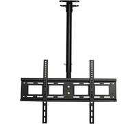 Adjustable Floating TV Stand & Tilt Swivel Ceiling Mount Bracket for 32-65" LCD Flat Screen TVs, Supports Up to 110lbs, Space-Saving Design, Easy Installation