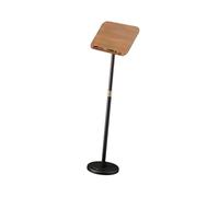 Adjustable Floor Book Stand 86.5-135cm Height for Classroom Home Music Room - Portable Lectern Holder in Black Ideal for Teachers and Musicians