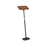 Adjustable Floor Book Stand with Page Clips, Music Stand for Home, Classroom, Weddings & Speeches - Height 50-90Cm, Black Color,Black-H 50-130cm
