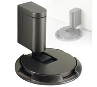 Adjustable Floor Door Stop, No-Drill Mechanical Silent Stopper with Adhesive/Screw Mount, for Child-Safe Door Holding