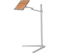 Adjustable Floor Lectern Stand for Book Reading - Height and Angle Adjustable with V-Shaped Aluminum Alloy Base for Textbooks, Music Books, Tablet, Cook Recipe