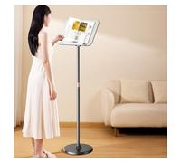 Adjustable Floor Lectern Stand, Height-Adjustable Bookshelf with Page Clips for Reading, Laptops, Cookbooks & Projector Use, Perfect for Presentations & Study