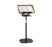 Adjustable Floor Reading Stand, 2-in-1 Music & Book Holder, for Laptops, Cookbooks, Tablets, Ergonomic Design
