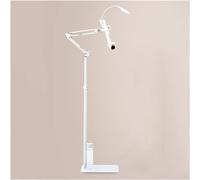 Adjustable Floor Reading Stand with Lamp Foldable Book Holder & Cookbook Stand Long Arm Music Stand for Home Bedside & Table Use - Perfect for Readers