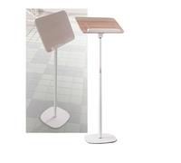 Adjustable Floor Stand 39x26cm, Portable Lectern for Recipes, Manuals & Music Sheets, 180° Angle, Height 50-170cm, Versatile White Design for Home & Office Use