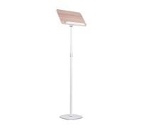 Adjustable Floor-Standing Book Stand with Page Clips, 330° Rotating Arm for Reading, Speeches, and Lectures - Perfect for Home and Office Use