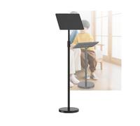 Adjustable Floor-Standing Reading Bookshelf with Height Adjustment, Tablet Stand, and Elastic Page Clips; Suitable for Cookbooks and Sheet Music