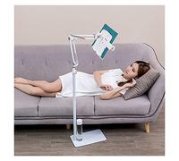 Adjustable Floor-Standing Reading Shelf with Lamp - Foldable Book Holder for Bed and Office - Height Adjustable Cookbook Bracket for Sheet Music