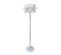 Adjustable Floor-Standing Reading Stand with Page Clips for Cookbooks, Laptops, Sheet Music - Versatile Bookshelf Display for Ease of Use