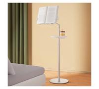 Adjustable Floor Standing Reading Stand with Tablet Holder and Tray for Home Office School Use