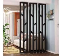 Adjustable Floor-to-Ceiling Room Divider - No-Hole Wall Partit for Home Office Hotel & Store - 3-Pack Black s (250cm/98.4in) - Customizable Design