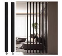 Adjustable FloortoCeiling Metal Room DividerStylish Columnar Partition for Restaurants & Offices155cm/61in HeightVersatile Entrance Decor 6 Roots