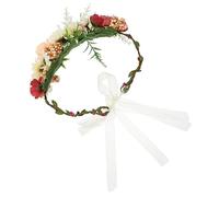 Adjustable Floral Dog Collar for Weddings and Parties Lightweight Portable Pet Photo Prop with Artificial Flowers Safe Durable Ribbon