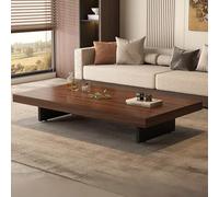 Adjustable Flr Sitting Table - Multifunctional Rectangular Table for Living Room Accent Furniture Tea Table Brown-A 100x60cm (39.4x23.6in)