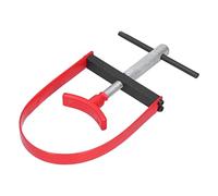 Adjustable Flywheel Holder Clutch Pulley Tool, Universal Motorcycle ATV Repair Tool, Dipped Strap with Adjustable Foot for 45-120mm Flywheels, High Quality #45 Steel and AB