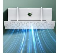 Adjustable Foldable Air Conditioner Deflector, Universal Adjustable Air Conditioning Deflector Air Diverter Cover Telescopic Anti-Wind Baffles Anti Direct Blowing Windshield Wind Guide