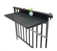 Adjustable Foldable Balcony TableWallMounteSpaceSaving Patio Bar Table for Railings Small Dining Table Perfect for Outdoor Use on Balconies and Patios