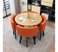 Adjustable Foldable Desk Table for Home & Office Elegant Round Marble Dining Table Set for 4 with Chairs Chic Reception Desk & Chair Set for Lounge & Living Room