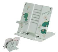 Adjustable Foldable Metal Book Holder, Reading Stand, Metal, Book Stand, Children, Adjustable Cookbook Holder, Dino Adjustable Reading Stand for Office, School, Library, Home