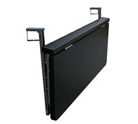 Adjustable Foldable Metal Outdoor Bar Table - Space-Saving Wall-Mounted Dining Table for Patio and Balcony, Portable Side Table for Small Spaces