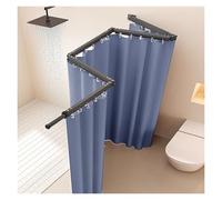 Adjustable Foldable Shower Curtain RodWaterproof WallMounted DIY Solution for SpaceSaving Stylish Bathroom Organization