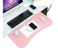 Adjustable Foldable Wooden Keyboard Tray in 7 Colors 90° Desk Extender Easy Installation for 55/65/75 x 25 cm Includes Wrist Rest & Support for Ergonomic Setup