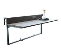 Adjustable Folding Balcony Hanging Table Outdoor Patio Side Table 37x80cm Space-Saving Desk for Garden Terrace and Deck - Perfect for Balconies and Patios