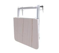 Adjustable Folding Balcony Railing TableStable Rock Board Deck Table for Outdoor Use LoadBearing Fits 60/80/100/120cm Railings Perfect for Patio & Garden