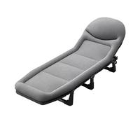 Adjustable Folding Bed with 6-Speed Mattress for Adults - Sturdy 30mm Steel e Portable & Lightweight for Camping Beach Patio - Cact 170x55x20cm Design for Easy Travel