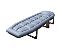 Adjustable Folding Bed with 6-Speed Mattress Portable Camp Bed & Chair Sturdy 30mm Steel e for Beach Patio & Outdoor Use - Ideal for Adults (L 200 * 65 * 32cm)