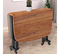 Adjustable Folding Dining Table for 2-8 People Multi-purpose Extendable Kitchen Table Space-saving Sturdy 100kg Capacity Perfect for Dining Room & Small Spaces